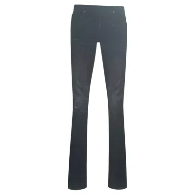 Pre-owned Tom Ford Yves Saint Laurent  Slim Straight Leg Fine Denim Black Jeans, Ss 2003