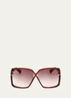 TOM FORD YVONNE ACETATE BUTTERFLY SUNGLASSES