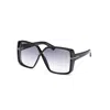 Tom Ford Yvonne Acetate Butterfly Sunglasses In Shiny Black
