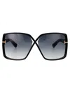 Tom Ford Sunglasses In 01b Nero Lucido / Fumo Grad