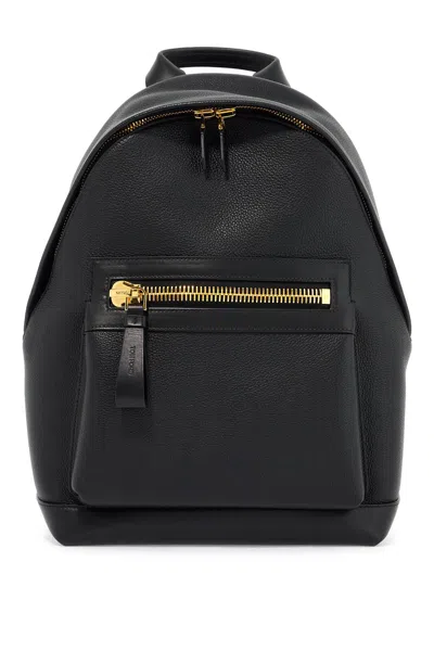 Tom Ford Classic Zipped Backpack In Black