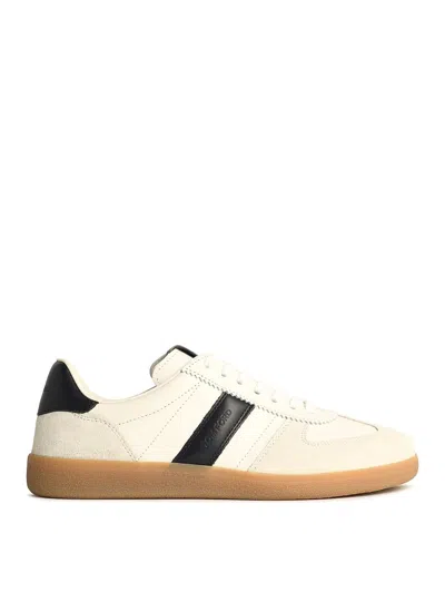 Tom Ford Archer White Suede Sneakers
