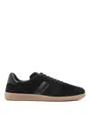 Tom Ford Leather Sneakers With Logo In Animal Print