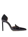 Tom Ford Womens Black Eva D'orsay 105 Patent-leather Heeled Pumps Eur 40 / 7 Uk In Black