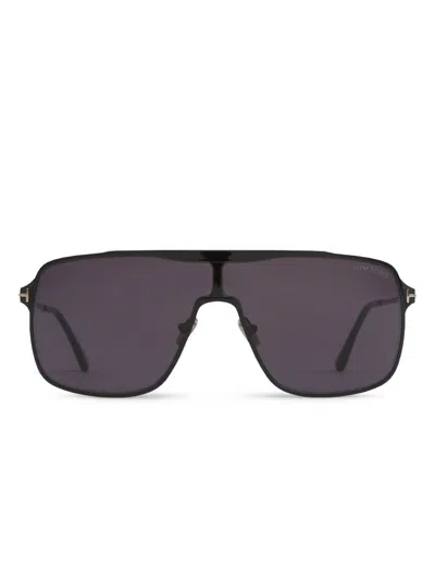 Tom Ford Eyewear Zappa Pilot Frame Sunglasses In Black