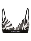 Tom Ford Black Zebra Print Bralette