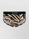 Tom Ford Zebra Pattern Stretch Cotton Slip In Animal Print