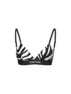 Tom Ford Black Zebra Print Bralette
