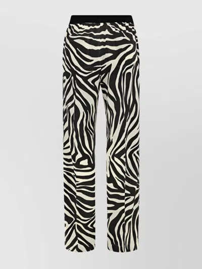 Tom Ford Zebra Print Straight Leg Trousers