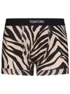 Tom Ford Zebra Printed Boxers In Black