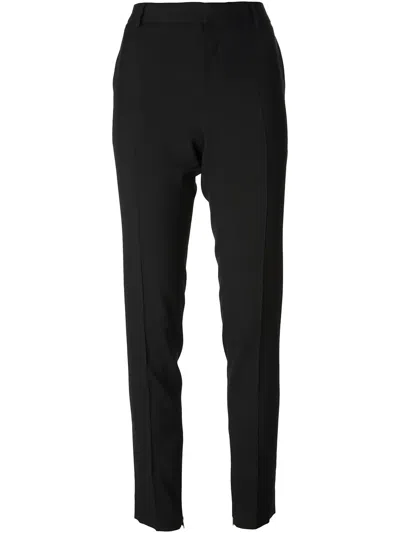 Tom Ford Zip Ankle Trousers In Black
