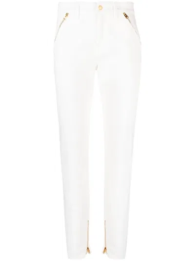 Tom Ford High-rise Skinny Jeans With Ankle Zippers In White