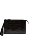 Tom Ford Zip-fastening Clutch In Black