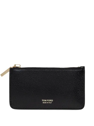 Tom Ford Zip-fastening Wallet In Black