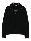 Tom Ford Merino Wool Jacket High Collar In Black
