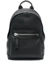 Tom Ford Full-grain Leather Backpack In Black