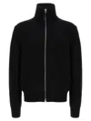 Tom Ford Slim-fit Ribbed Wool And Cashmere-blend Zip-up Cardigan In Black