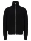 Tom Ford Slim-fit Ribbed Wool And Cashmere-blend Zip-up Cardigan In Black