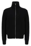 Tom Ford Slim-fit Ribbed Wool And Cashmere-blend Zip-up Cardigan In Black