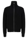 Tom Ford Slim-fit Ribbed Wool And Cashmere-blend Zip-up Cardigan In Black