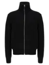 Tom Ford Slim-fit Ribbed Wool And Cashmere-blend Zip-up Cardigan In Black