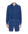 Tom Ford Zip-up Hoodie In Blue