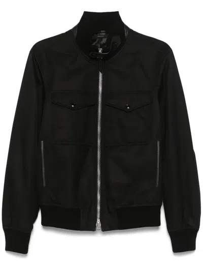 Tom Ford Zip-up Jacket In Black