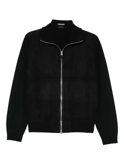 Tom Ford Zip-up Jacket In Black