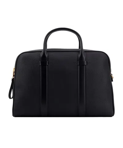 Tom Ford Zipped Leather Briefcase In Black