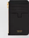 Tom Ford Zippered Card Holder Featuring Gold-tone Hardware