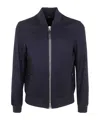 Tom Ford Collar Elasticized Bomber Jacket With Raglan Sleeves In Black