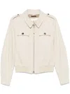 Tom Ford Corduroy Bomber Jacket In White