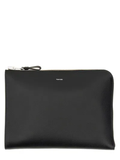 Tom Ford Zippered Leather Portfolio