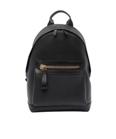 Tom Ford Zippered Pocket Backpack In Purple