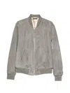 Tom Ford Zip-pocket Bomber Jacket In Gray
