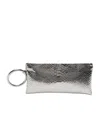 Tom Ford Zip-top Clutch In Silver