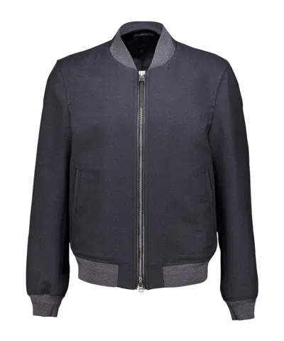 Tom Ford Zip-up Bomber Jacket In Gray