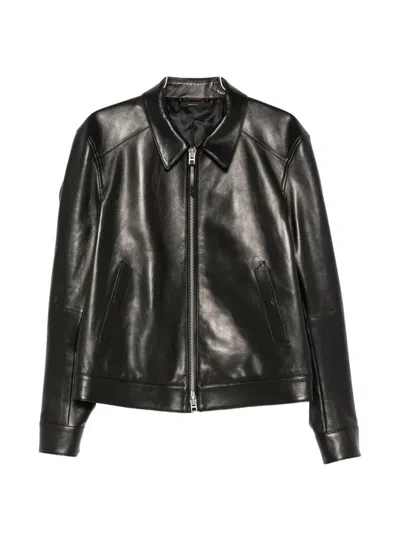 Tom Ford Zip-up Leather Jacket In Black