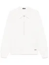Tom Ford Structured Collar Sweater With Textured Edges