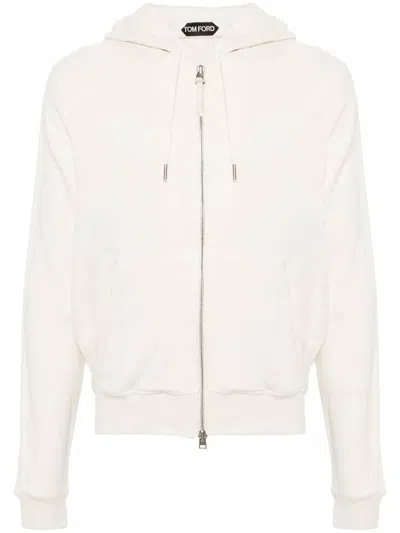 Tom Ford Man White Sweater Jdl011 Jmd003 S24