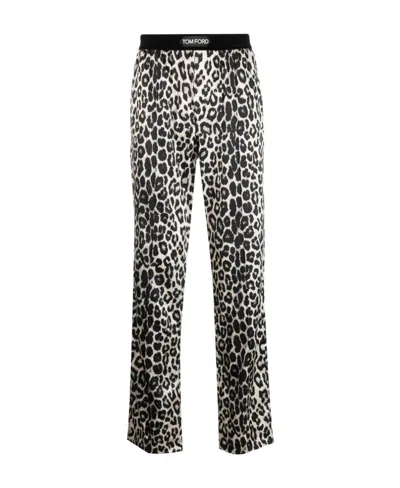 TOM FORD TOM FORD	LEOPARD PRINTED PAJAMA PANTS