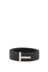 TOM FORD TOM FORD REVERSIBLE GRAIN LEATHER T BELT