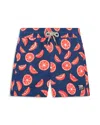Tom & Teddy Boys' Citrus Swim Trunks - Little Kid, Big Kid In Blue  Rou