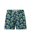 Tom & Teddy Boys' Tropics Swim Trunks - Little Kid, Big Kid In Navy  Green