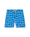 Tom & Teddy Boys' Turtle Swim Trunks - Little Kid, Big Kid In Blue  Ice