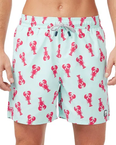 Tom & Teddy Men's Lobster-print Swim Trunks In Light Blue  Berry