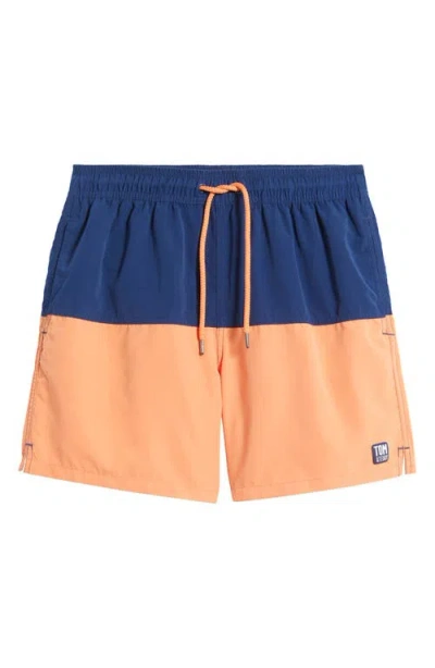 TOM & TEDDY TOM & TEDDY COLORBLOCK SWIM TRUNKS