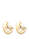 Tom Wood Silver Dean Hoop Earrings In Gold