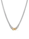 Tom Wood 18kt Recycled-gold Dean Duo-link Necklace In Silver