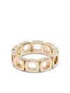 Tom Wood 9kt Yellow Gold Cushion Zirconia Ear Cuff In Gold